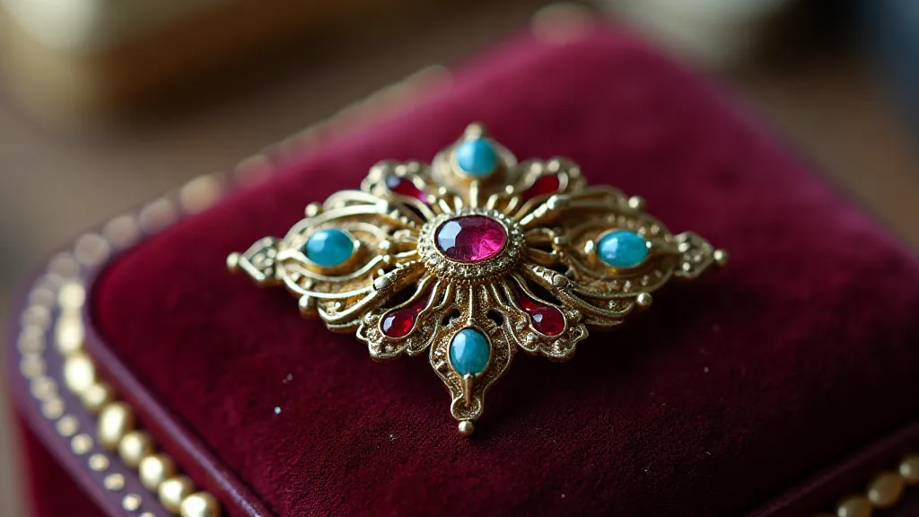 A detailed antique hat pin
