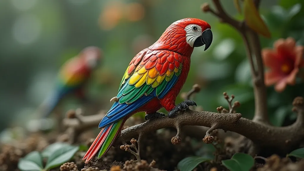 Exotic Bird Hat Pin