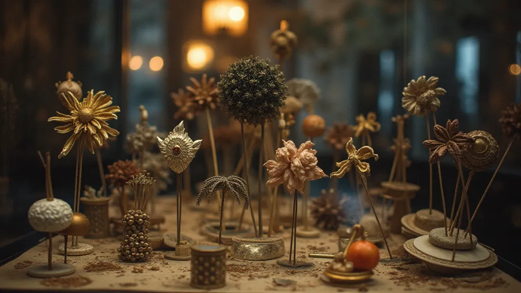 Display of antique hat pins