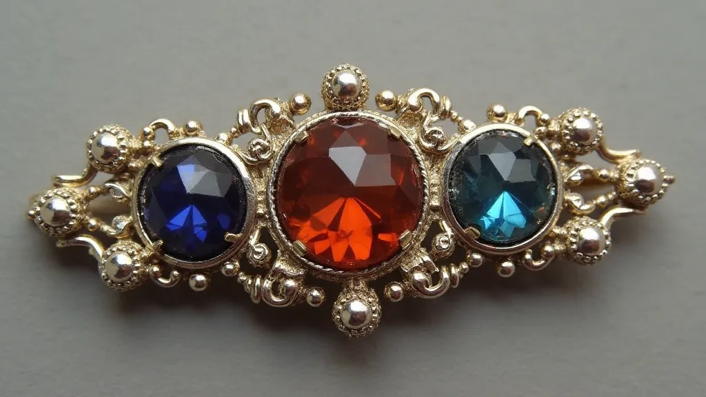 Replaced gemstone on a hat pin